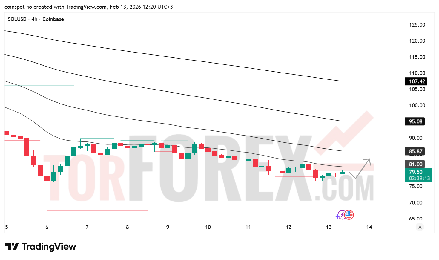 Прогноз цены SOL/USD на 14 февраля 2026 года