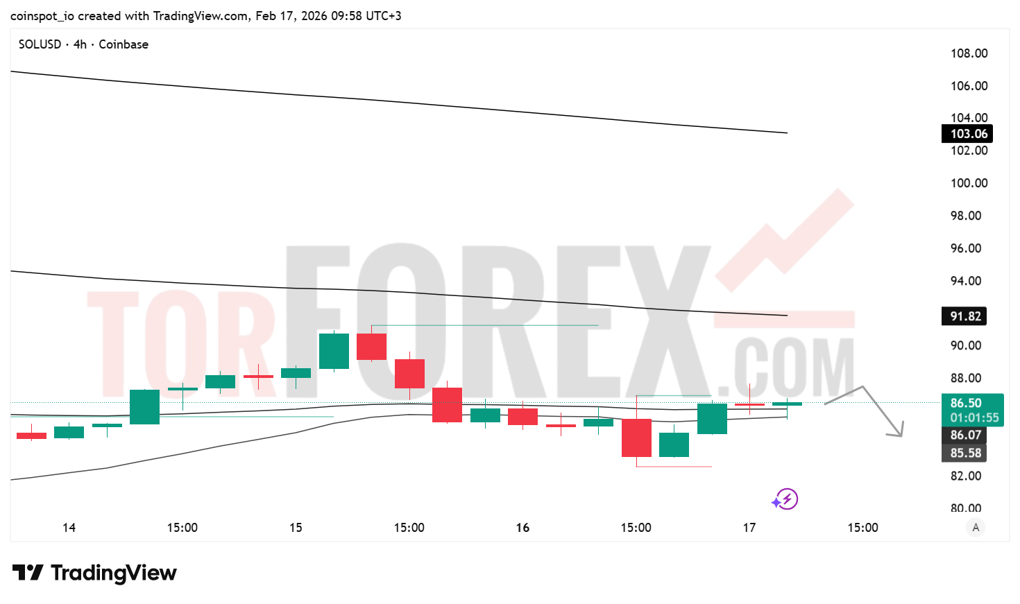 Прогноз цены SOL/USD на 18 февраля 2026