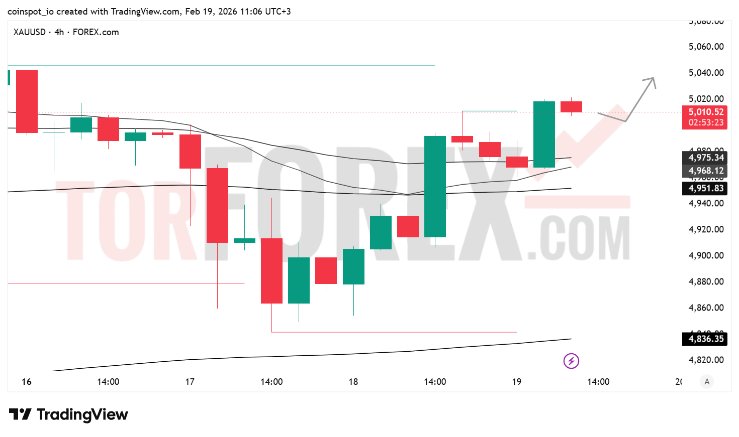 Прогноз цены XAU/USD на 20 февраля 2026 года