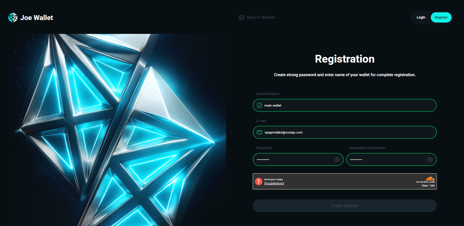 Account Joewallet App Account Joewallet App