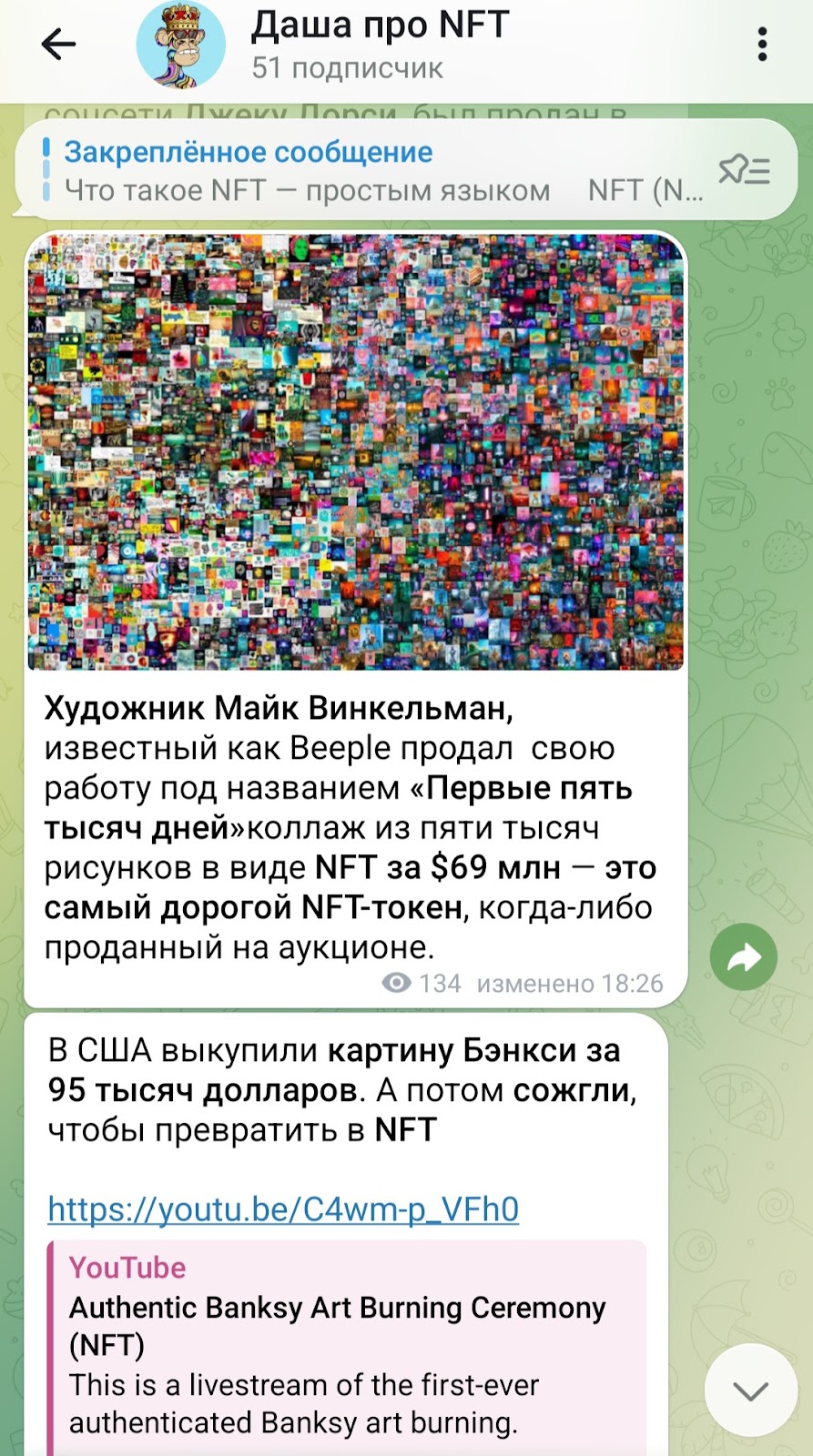 Даша про NFT Даша про NFT