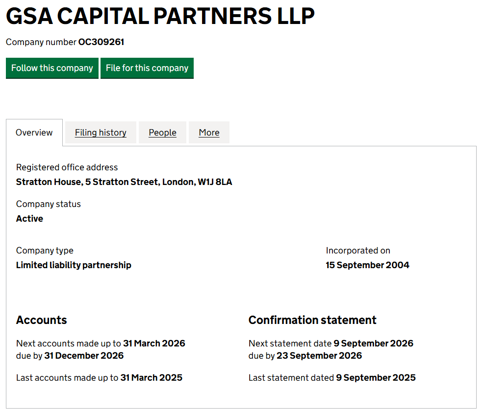 gsa capital partners gsa capital partners