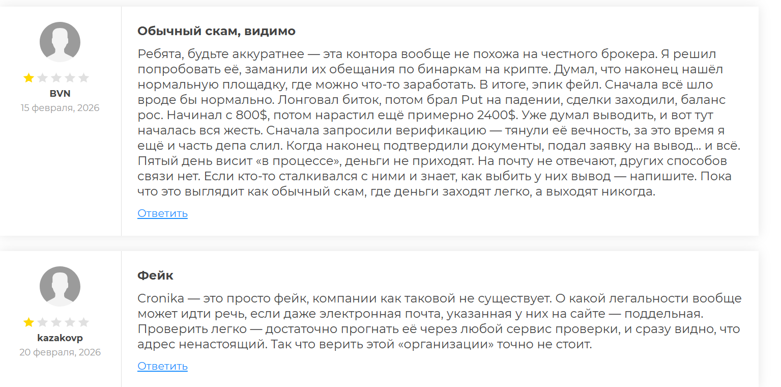 cronika com отзывы cronika com отзывы