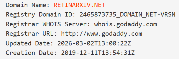 «Ретинарксив» «Ретинарксив»
